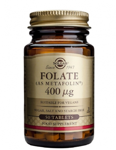Solgar Folato 400ug 50 Tabletas