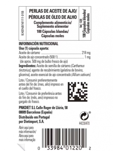 Solgar Perlas de Ajo 100 Cápsulas