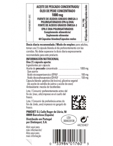 Solgar Aceite Pescado Concentrado 60...