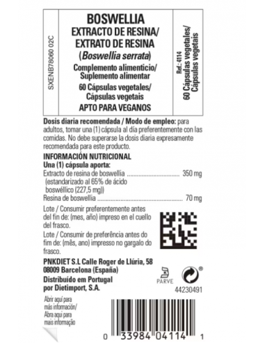 Solgar Boswellia 60 Cápsulas