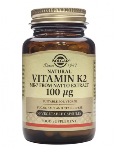 Solgar Vitamina k2 100mcg 50 Cápsulas