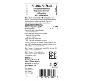 Solgar Potasio 100 Comprimidos 2