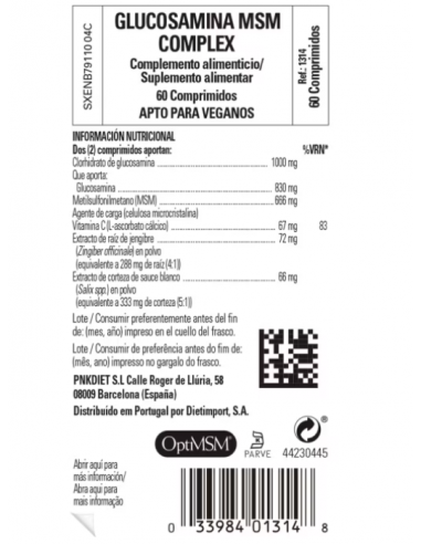 Solgar Glucosamina MSM Complex 60...