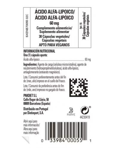 Solgar Acido Alfa Lipoico 60mg 30...