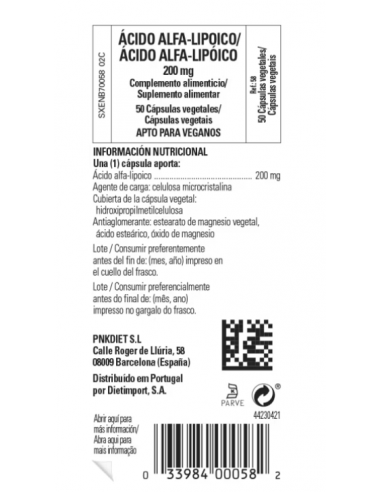 Solgar Acido Alfa Lipoico 200mg 50...