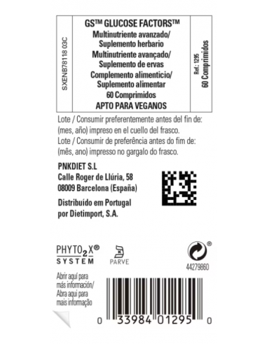 Solgar Gs Glucose Factor 60 Comprimidos