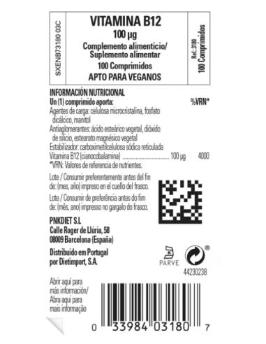 Solgar Vitamina B12 100mg...