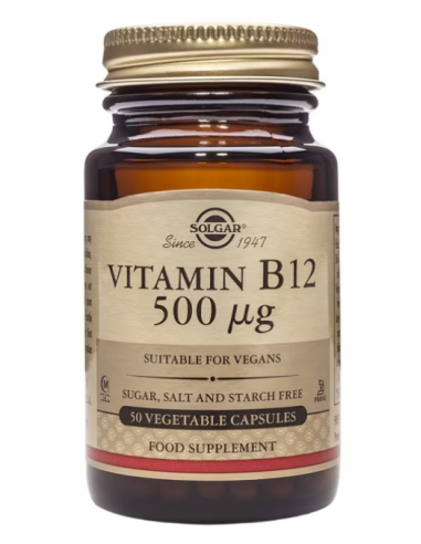 Solgar Vitamina B12 500ug 50 Cápsulas