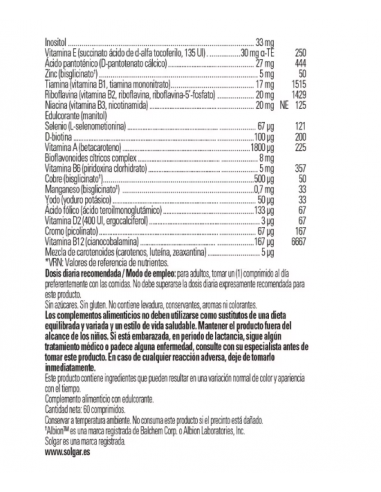 Solgar Male Multiple 60 Comprimidos