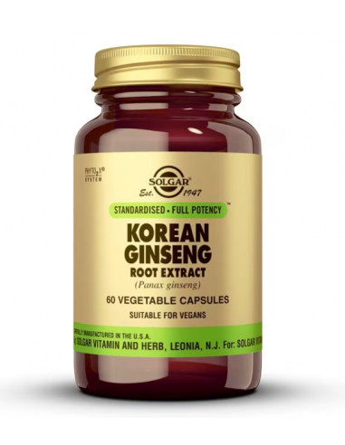 Solgar Gingseng Coreano ext.Raiz  60...