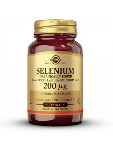 Solgar Selenio 200mcg 50 Comprimidos