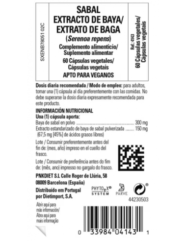 Solgar Saw Palmeto 60 Cápsulas