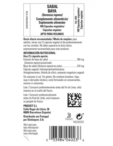 Solgar Sabal 100 Cápsulas