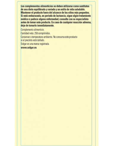 Solgar Magnesio+Vitamina B6 250...