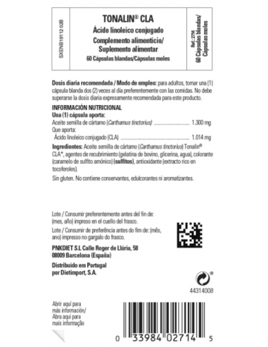 Solgar Tonalin Cla 60 Cápsulas