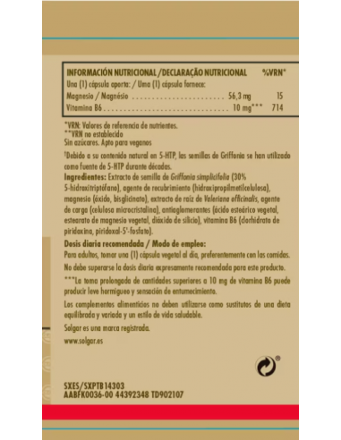 Solgar Griffonia 5-Htp Complex 90...