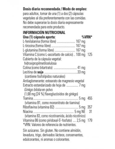 Solgar Neuro Nutrientes 30 Cápsulas