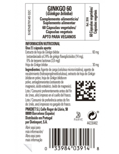 Solgar Ginkgo 60 Cápsulas