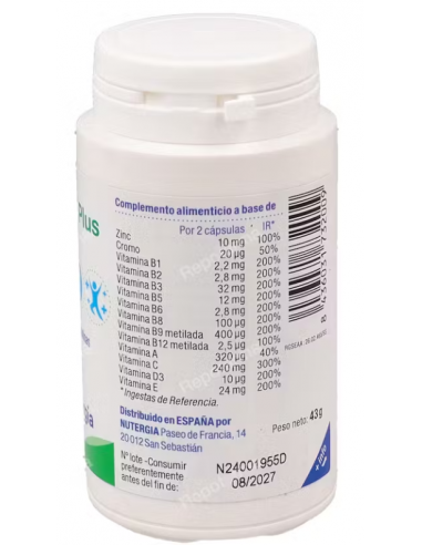 Nutergia Bicebe Plus 90 Comprimidos