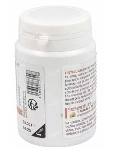 Nutergia Ergycol Balance 60 Cápsulas