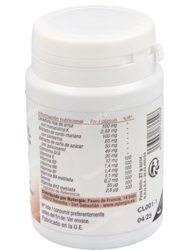 Nutergia Ergycol Balance 60 Cápsulas
