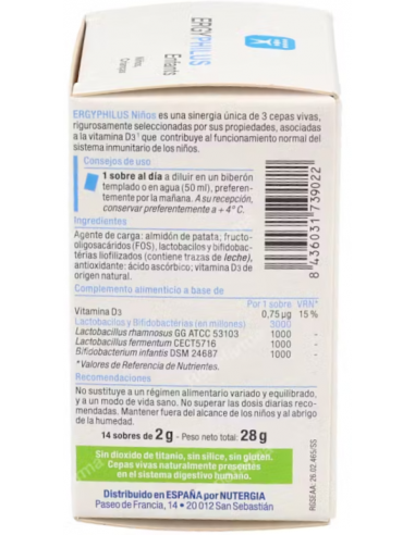 Nutergia Ergyphilus Infantil 14 sobres