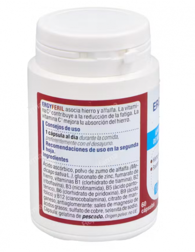 Nutergia Ergyferil 60 Cápsulas