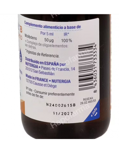 Nutergia Oligoviol B Molibdeno 150ml