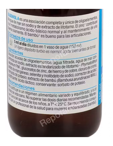 Nutergia Oligoviol A Zinc/Silicio 150ml