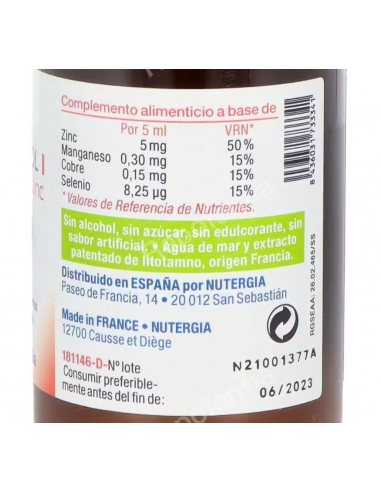 Nutergia Oligoviol I Zinc 150ml