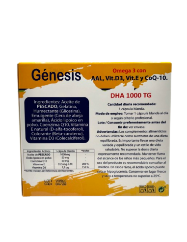 Zeus Genesis Dha Tg 1000 120 Cápsulas