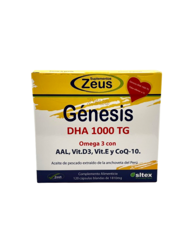 Zeus Genesis Dha Tg 1000 120 Cápsulas