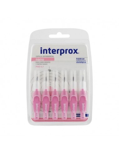 Interprox Nano Recto 0.7 6 Unidades