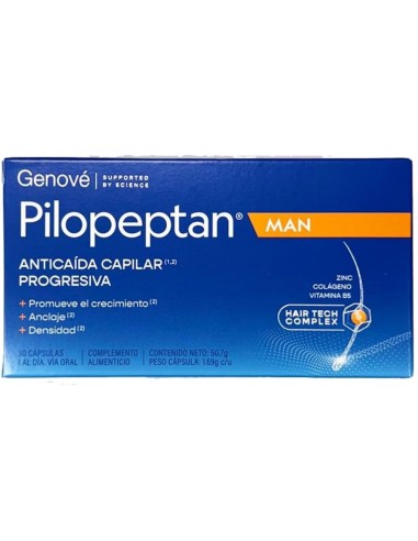 Pilopeptan Man 30 Capsulas