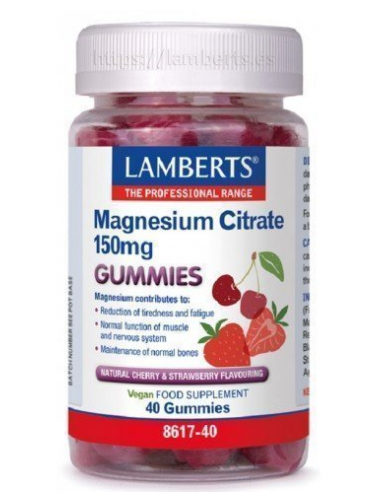 Lamberts Citrato de Magnesio 40 Gummies