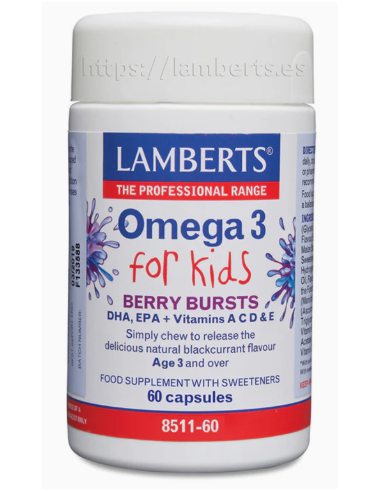 Lamberts Omega 3 para niños 60 Cápsulas