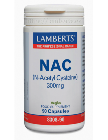 Lamberts NAC 300mg 90 Cápsulas
