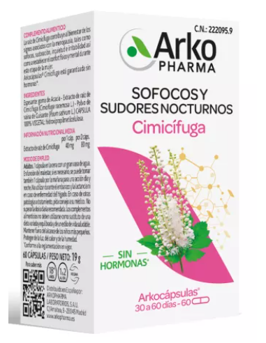 Arkopharma Arkocaps Cimífuga 60 Cápsulas