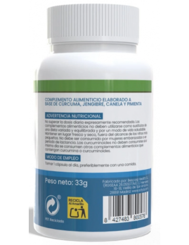 Sotya Curcumin+ Con Jenjibre 550mg.60...