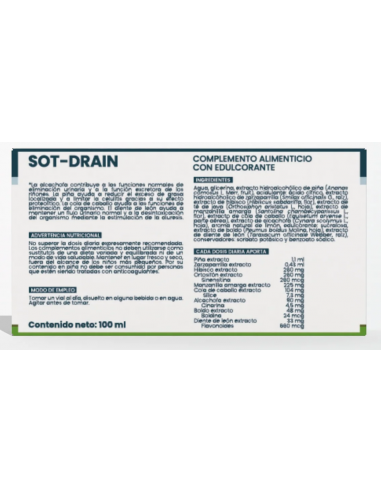 Sotya Sot Drain 10 Viales 10ml