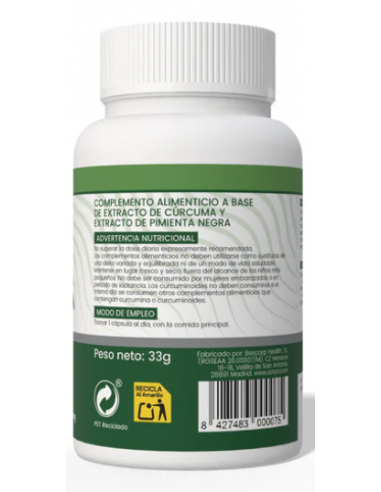 Sotya Curcumin Plus 550mg 60 Cápsulas