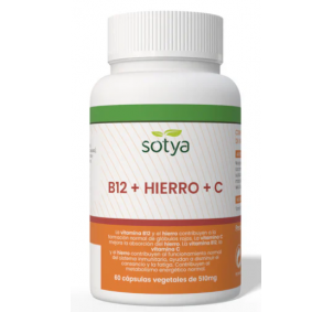 Sotya B12+Hierro+C 60 Cápsulas