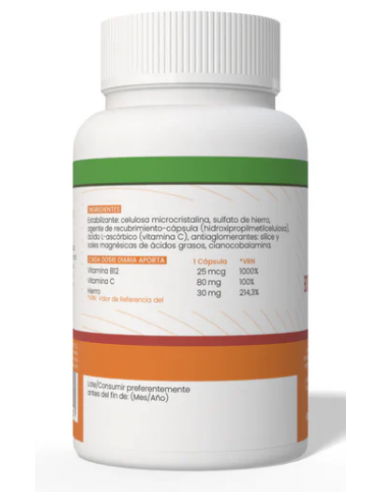 Sotya B12+Hierro+C 60 Cápsulas