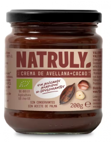 Natruly Crema De Cacao Y Avellana Bio...