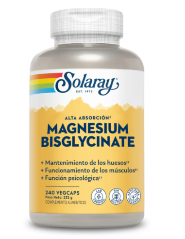Solaray Bisglinato de Magnesio 240...