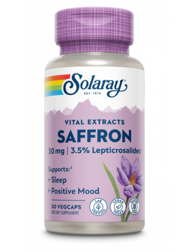 Solaray Azafran 30 Cápsulas
