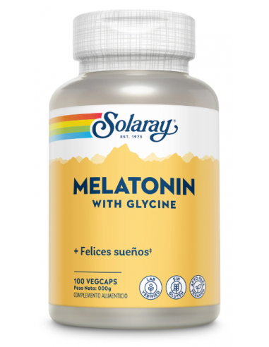 Solaray Melatonina-Glicina 100 Cápsulas