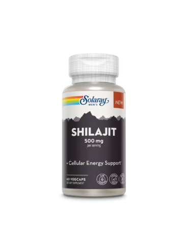 Solaray Super Shilajit 500mg 60 Cápsulas