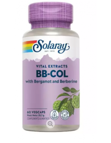 Solaray Bergamot & Berberina 60 Cápsulas