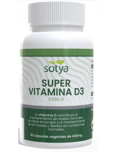 Sotya Super Vitamina D3 3000iu 90 Cápsulas